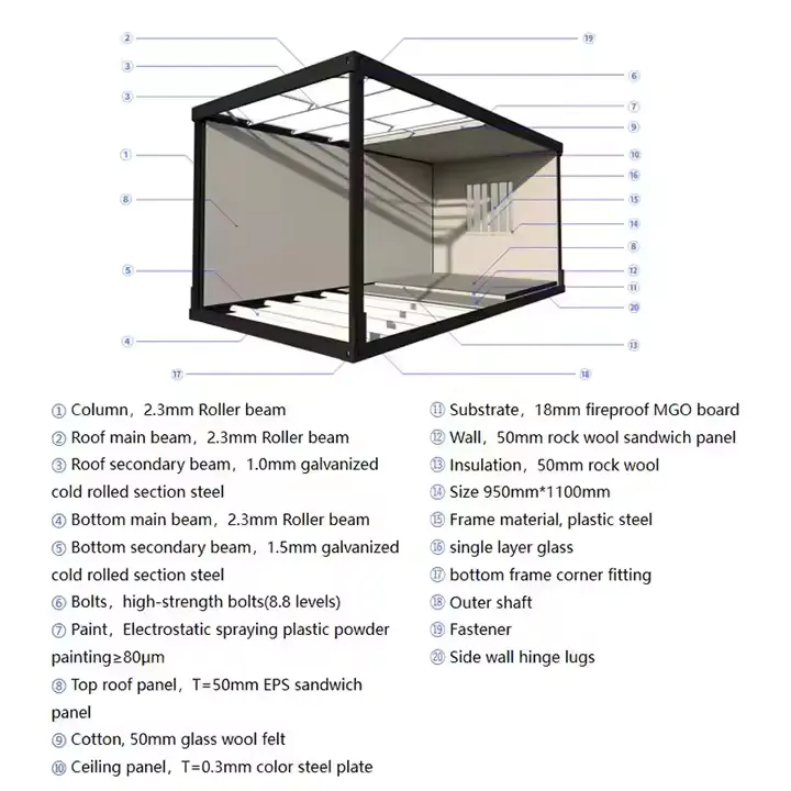 Z Type Folding Container House